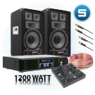 SKYTEC DJ-SET MIXER TX2 1200Watt
