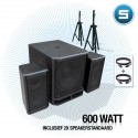 SKYTEC DJ-SET ACTIEF COMBO1 600Watt RMS