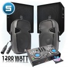 SKYTEC DJ-SET ACTIEF MIXER/PLAYER3 1200W